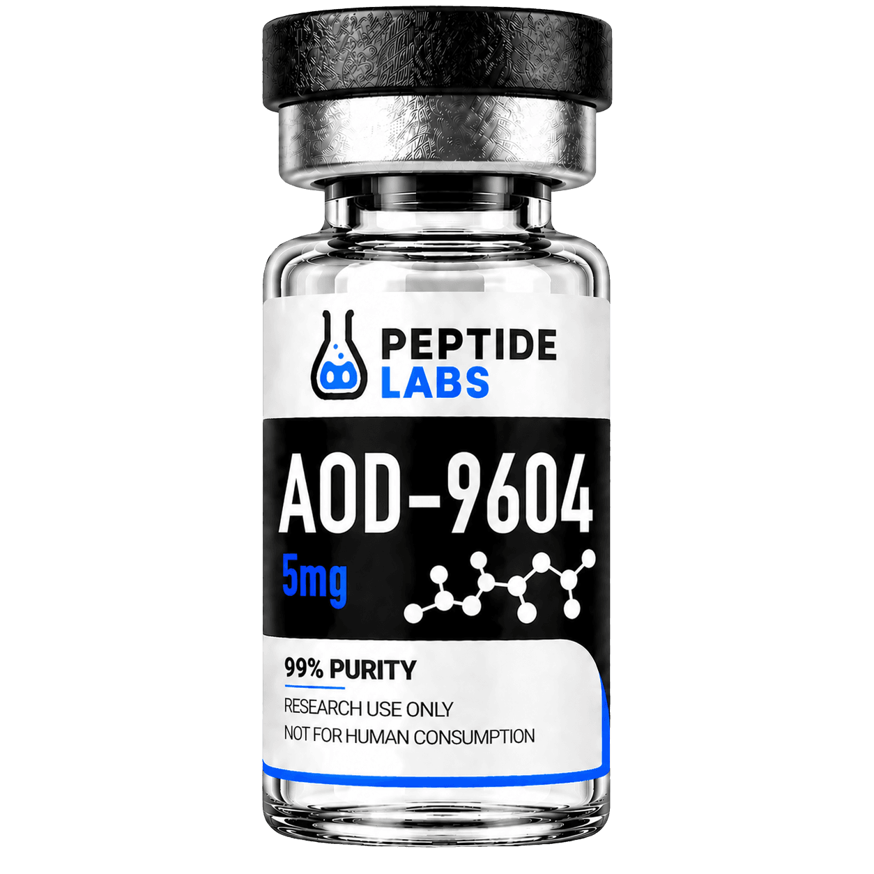 AOD-9604 research-use product vial from PeptideLabs